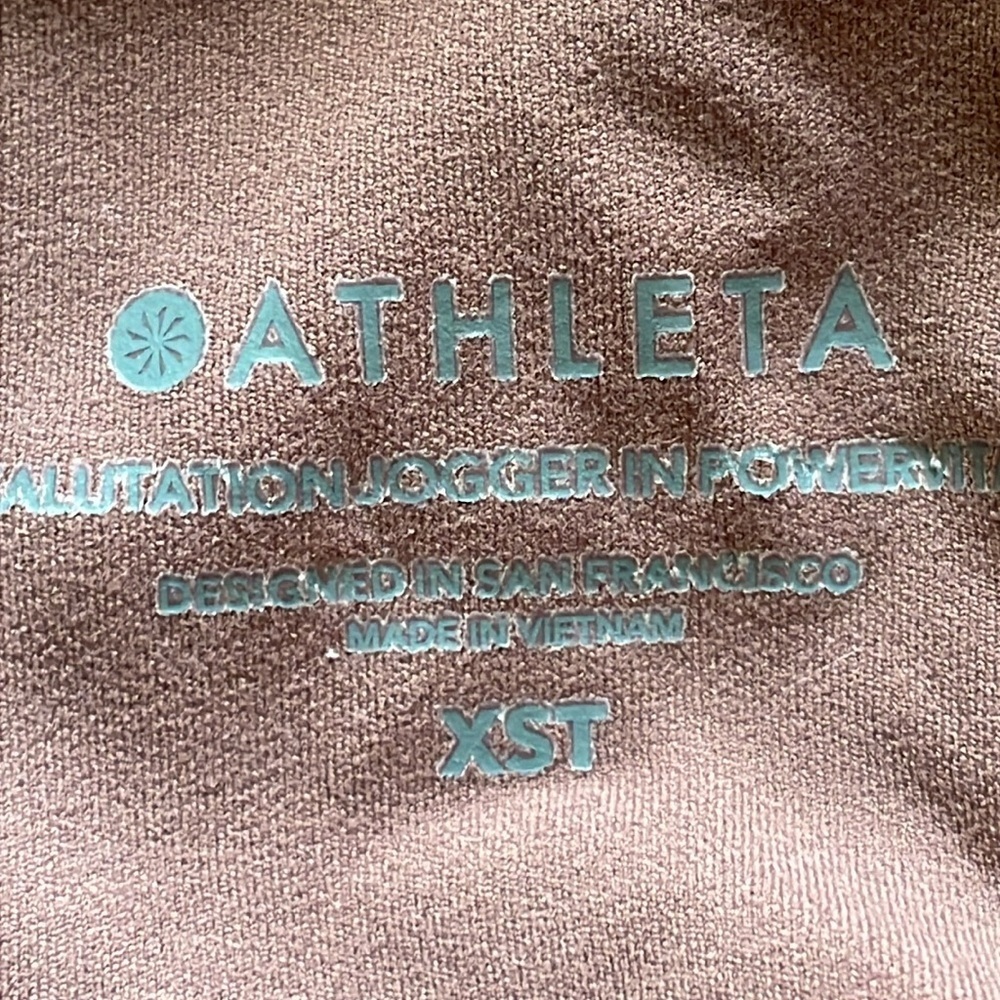 Athleta Powervita Saluation High Rise Jogger Pants XS Tall dusty rose - Picture 6 of 8